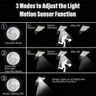 2pcs COB Solar Wall Light 108COB Solar Wall Light Outdoor Solar Light 3 Lighting Mode Motion Sensor 