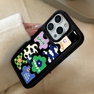 case for iphone xr 11 12 13 14 15 16 pro max plus air back cover colorful puzzle pattern tpu case hi