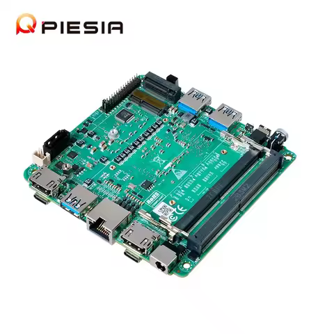 Piesia NUC Mini PC Board 13th 12th Core I7 I5 12450H 2*DDR5 2*HD/TYPE-C RS232 4k Display Industrial 