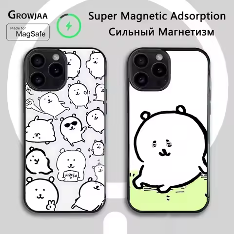 Cute J-Joke Bear Phone Case For iPhone 16e,16,15,14,13,12,11,Plus,Pro,Max,Mini Magsafe Magnetic Wire