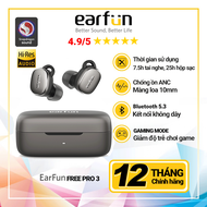 Tai nghe True Wireless EarFun Free Pro 3 Bluetooth 5.3 chống ồn ANC chip Qualcomm QCC3072