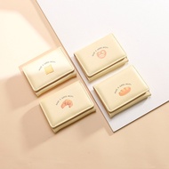 Women's Wallet Small Wallet Women 3 Folds Short Purse Student Coin Purse PU Money Clip Women's Walle