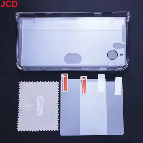 JCD For DSI NDSi XL LL Game Console Plastic Hard Clear Crystal Protective Shell Skin Case Cover & Sc
