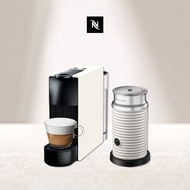 Nespresso 膠囊咖啡機 Essenza Mini白+Aero3白色奶泡機