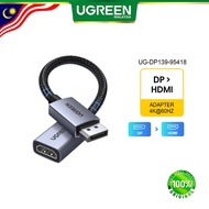 UGREEN (DP139) DP DISPLAY PORT MALE TO HDMI 2.0 FEMALE (4K@60HZ) CONVERTER CABLE - 20CM
