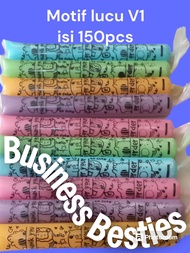 plastik es mambo lilin karakter lucu 3x20(150pcs) 3x26 (isi 100pcs)