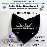 HITAM Front Panel Cover Glossy Black Mxking Mx King Original Yamaha Surabaya