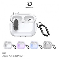 DUX DUCIS Apple 蘋果 AirPods Pro 2 冰晶保護套 保護殼 防摔殼 透明殼 透色殼 按鈕卡扣