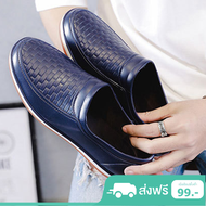 รองเท้าหนังสุภาพบุรุษFashion Male Leather Shoes Casual Men Genuine Leather Shoes Slip on Men Loafers