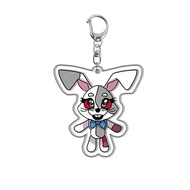 Keychain, Standee Model Anime FNAF Horror Game Bonnie Chica Foxy Study Desk Decoration