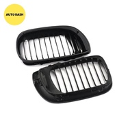 bmw E46 Grill Grille Bumper Facelift 2002-2004 Glossy black 1 set 2Pcs