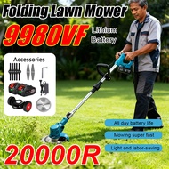Bosch Lawn mower 9980VF Battery Multifunction Mesin Rumput Cordless fold Pemotong rumput grass cutte