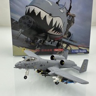[Ready Stock] 1/100 Bay War US Army Flying Tigers A-10A Fighter Strike Aircraft A10 Military Alloy A