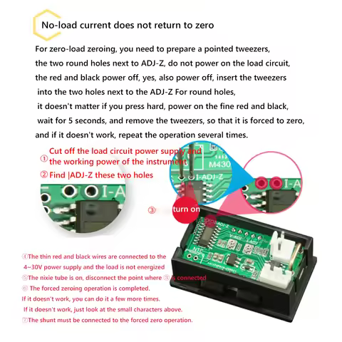 M430 DC 0-100V 10A 50A 100A Digital Voltmeter Ammeter Dual LED Display Voltage Detector Current Powe