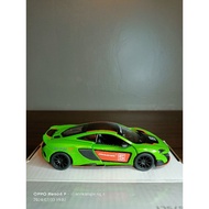 HIJAU Diecast kinsmart McLaren 675LT green