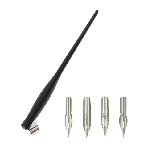 English Copperplate Script Antique Dip Pen Oblique Calligraphy Pen Holder Calligraphy Pen Dropshippi