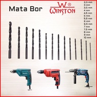 Mata Bor Besi Baja Aluminium Winston 2.5 mm for BOSCH MAKITA MAKTEC