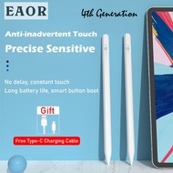 ปากกาipad EAOR 4th-Gen สมาร์ทปากกา Stylus Active Capacitive ปากกาสำหรับ Apple Pencil iPad Pro iPad Air Mini Anti-Mistouch แท็บเล็ตปากกาปากกา ปากกาipad 4Th Generation-White One