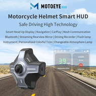 E6 Motorcycle Helmet Smart Hud Projection Display Navigation Carplay Mesh Bluetooth Rearview Record