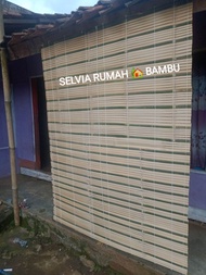 tirai bambu gulung luar rumah / tirai kayu / kereh bambu / kere tirai murah / wide bambu / tirai jen