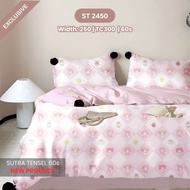 ORGANIC SILK BEDSHEET 60S 120X200X30 CHILDREN'S MOTIF SILK BEDSHEET