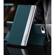Fashion Contrast Colors PU Leather Casing For iPhone 17E Magnetic Flip Cover For iPhone17E Full Prot