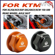แหวนน็อตแกนอุปกรณ์ล็อคล้อนอตเพลาหลังรถจักรยานยนต์ IVPQV สำหรับ KTM EXC EXCF XCW XC SX XCF SXF 150 250 300 350 450 500 2023ชิ้นส่วน2024 WIDVB