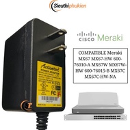Power supply for Cisco Meraki MX67 MX67C MX67-HW 12V 2.5A Firewall Device