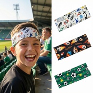World Cup Football Sports Headband Sweat-Absorbent Elastic Headband Printed Breathable Fitness Headb