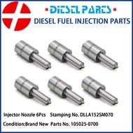 6Pcs Diesel Fuel Injector Nozzle Tips DLLA152SM070 105025-0700 for ISUZU Forward 6SD1TCN