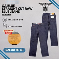<New Arrival> GA Blue Men's Straight Cut Normal Rise Stretchable Raw Blue Jeans 99111960