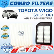 COMBO FILTERS AIR & CABIN FILTERS for TOYOTA WIGO (2017-UP) (88568-BZ060/17801-BZ140)