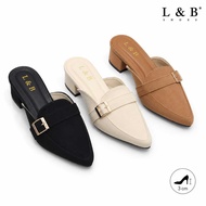 SANDALS 3 CM HEEL BUSTONG ANTI-SLIP, COMFORTABLE TO WEAR L&B (VELVET BUCKLE)