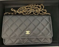 CHANEL WOC 全新黑金荔枝皮