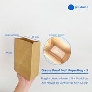 Paper Bag Grease Water Proof Small SOS Anti Oil Paper Bag Taha