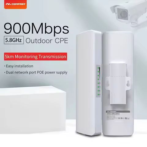 Comfast 3-5KM 5.8G Outdoor CPE WIFI Router 900Mbps Long Range Extender Wifi Signal Amplifier Waterpr