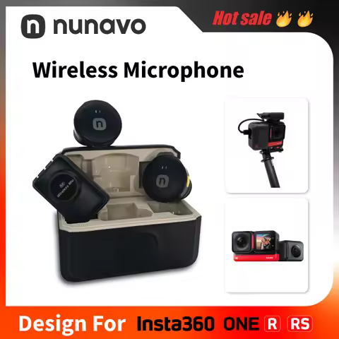 wireless microphone mic for Insta360 One R/RS microphone audio no need mic adapter 360 camera Access
