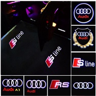 2PCS Led Projector Lamp Ghost Shadow Logo Car Door Welcome Light For Audi Sline A1 A3 A4 A5 A6 A7 Q3