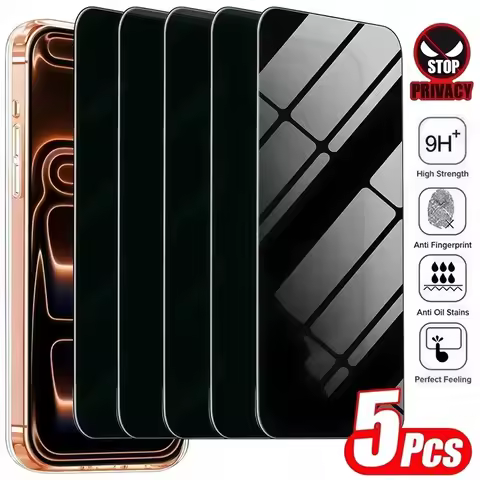 1-5Pcs Privacy Screen Protector For iPhone 17 Pro Max 17e 16 16e 13 15 14 Pro Max Plus Anti-spy Prot