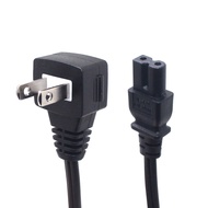 Right Angled 2 Prong Polarized AC Wall Power Cable Cord for TVs,Speaker System, Laptop, CD Players. 