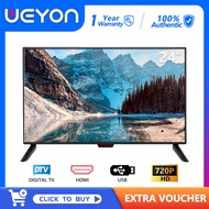 【FREE GIFT】WEYON Digital TV 24 inch HD LED TV (DVBT-2) Built in MYTV