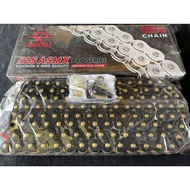 Chain 525 Jomthai ASMX 120DL BIACK Oring 525 Black Gold Pin For HOHDA KAWASAKI SUZUKI YAMAHA