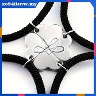 XOTUVW Four-leaf Clover Magnetic Best Friendship Bracelets For 4pcs Women Men Magnet Heart Best Frie