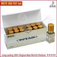 WHITE OUD Rex 4ml White Oud / Madina / Roudah 4ml x 12 pcs Attar Roll On By Rex