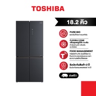 TOSHIBA ตู้เย็นมัลติดอร์ 4 ประตู 18.2 คิว Multidoor ระบบ Inverter รุ่น GR-RF677WI-PMTH(06) As the Pi