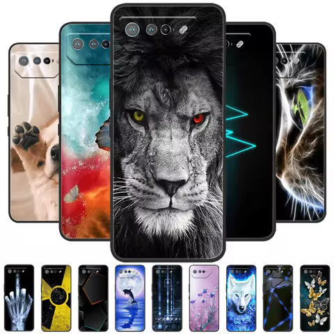 For Asus ROG Phone 7 Case ROG7 TPU Soft Silicone Phone Cover For ASUS ROG 8 Shockproof Bumper Fundas
