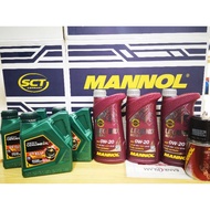 Engine oil Mannol 0w20 legend ultra 3litre+Atf oil perodua 3litre Free oil filter &amp; engine flush mannol (limited stock)