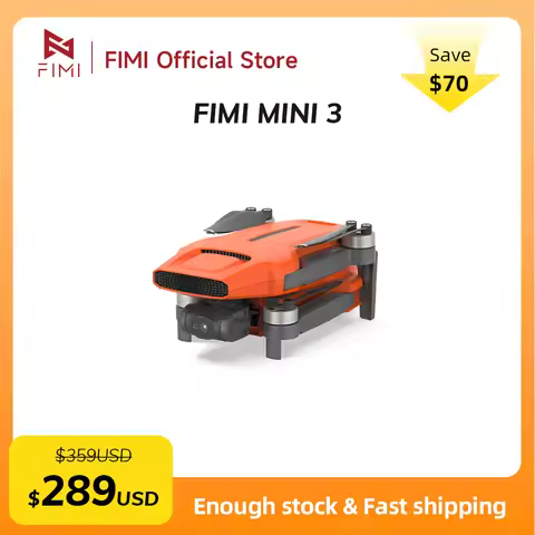 FIMI MINI 3 New Drone 4K 60fps 9km Range 3-Axis Gimbal 249g Ultralight AI Super Night Video Design S