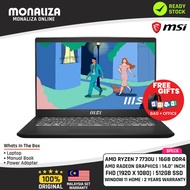 MSI Laptop (Modern 14 C7M-412MY) AMD Ryzen 7 7730U | Radeon Graphics