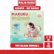 MAKUKU DIAPERS SKIN HEALTH PANTS L26 - KING OF MILK
